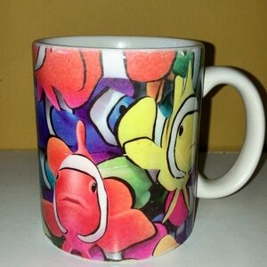 Colorful Fish Design Mug